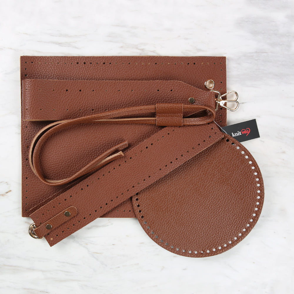 Knitme Kova Çanta Seti Taba BA-0114